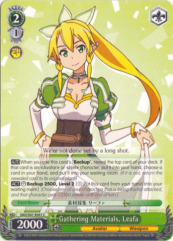 Gathering Materials, Leafa (SAO/S47-E041 C) [Sword Art Online Re: Edit]