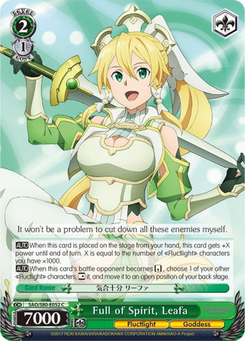 Full of Spirit, Leafa (SAO/S80-E052 C) [Sword Art Online -Alicization- Vol.2]