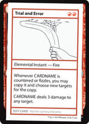 Trial and Error (2021 Edition) [Mystery Booster Playtest Cards]