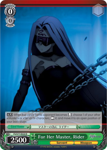 For Her Master, Rider (FS/S77-E020 R) [Fate/Stay Night [Heaven's Feel] Vol.2]