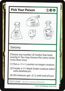 Pick Your Poison (2021 Edition) [Mystery Booster Playtest Cards]