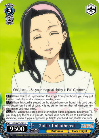 Guila: Unbothered (SDS/SX03-091 U) [The Seven Deadly Sins]
