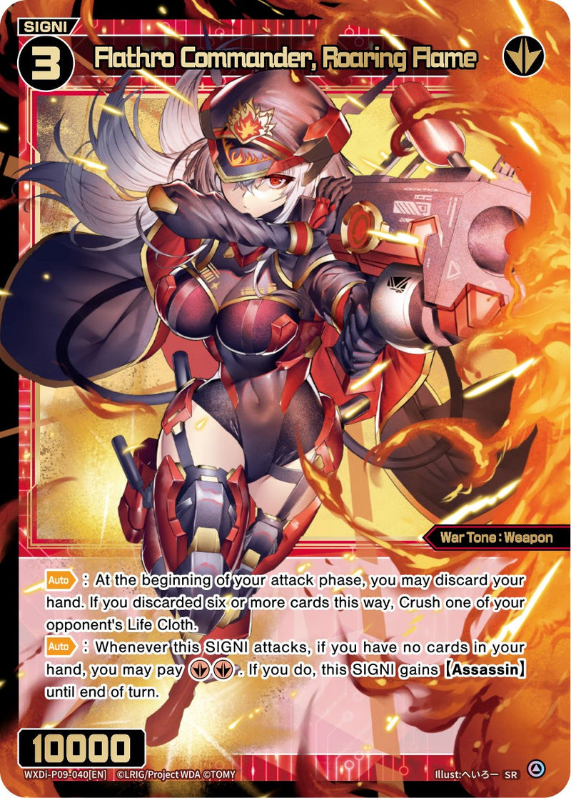 Flathro Commander, Roaring Flame (WXDi-P09-040[EN]) [Conflated Diva]