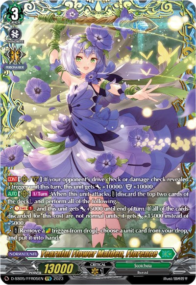 Yearnful Flower Maiden, Florence (D-SS05/FFR05EN) [Festival Booster 2023]