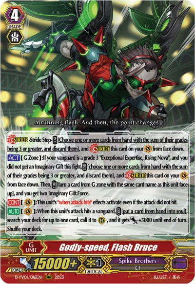 Godly-speed, Flash Bruce (D-PV01/016EN) [History Collection]