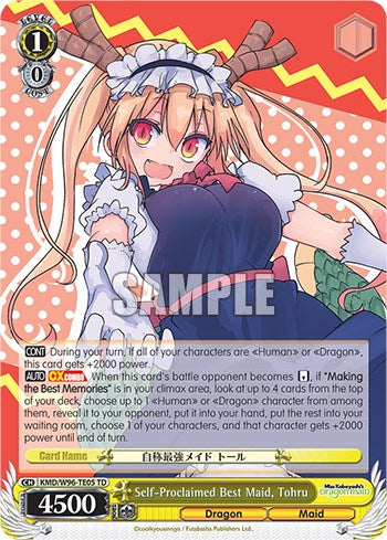 Self-Proclaimed Best Maid, Tohru [Miss Kobayashi's Dragon Maid]