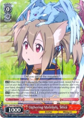 Gathering Materials, Silica (SAO/S47-E051 RR) [Sword Art Online Re: Edit]
