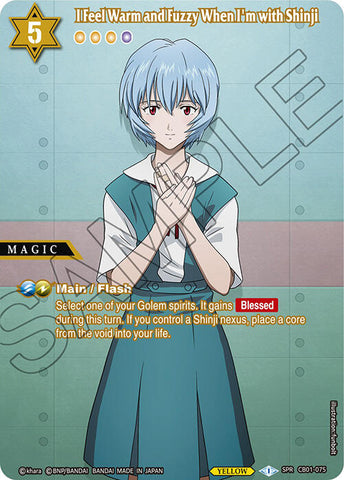 I Feel Warm and Fuzzy When I'm with Shinji (SPR) (CB01-075) [Collaboration Booster 01: Halo of Awakening]