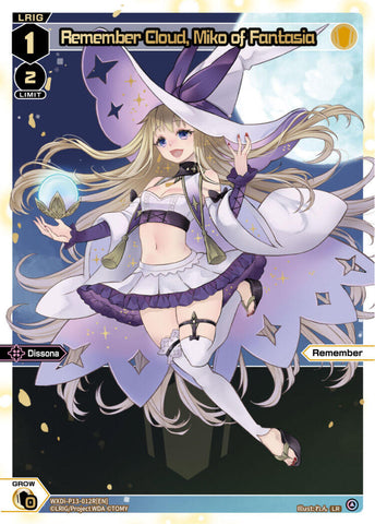 Remember Cloud, Miko of Fantasia (LR) (WXDi-P13-012R[EN]) [Concord Diva]