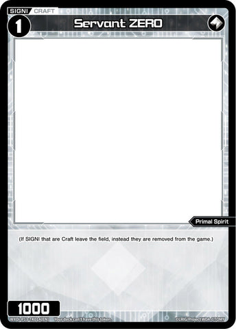 Servant ZERO (Non-Foil) // [Virus] (Non-Foil) (WXDi-P13-TK01A[EN] // WXDi-P13-TK01B[EN]) [Concord Diva]