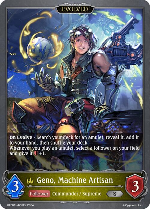Geno, Machine Artisan (Evolved) (GFB01b-036EN) [Gloryfinder Bundle 01: Guide to Glory]