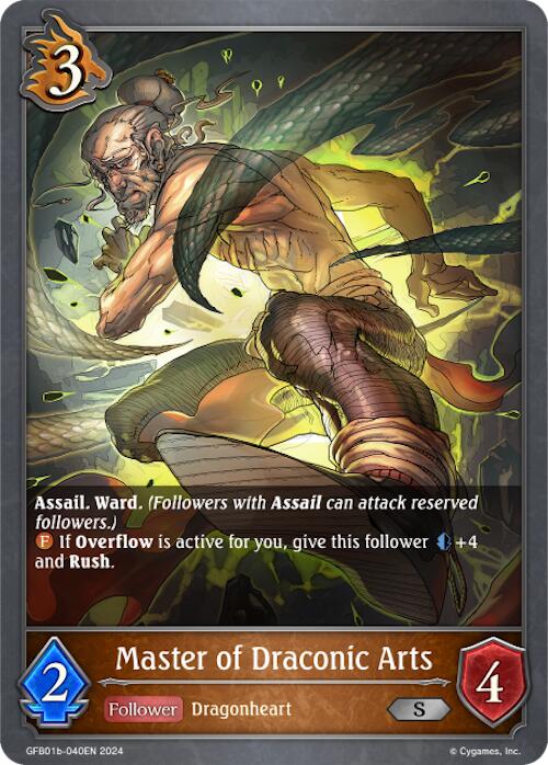 Master of Draconic Arts (GFB01b-040EN) [Gloryfinder Bundle 01: Guide to Glory]
