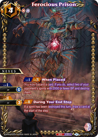 Ferocious Prison (Box Topper) (BSS05-105) [Battle Spirits Saga Promo Cards]