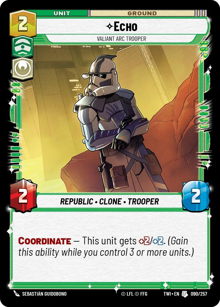Echo - Valiant Arc Trooper (090/257) (090/257) [Twilight of the Republic]