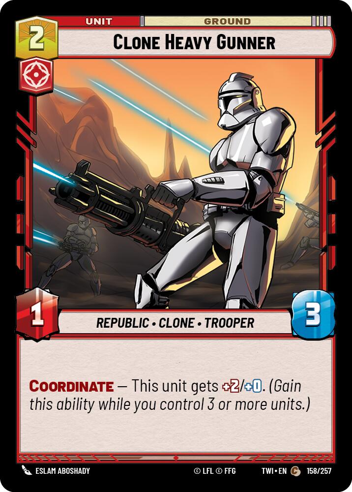 Clone Heavy Gunner (158/257) (158/257) [Twilight of the Republic]