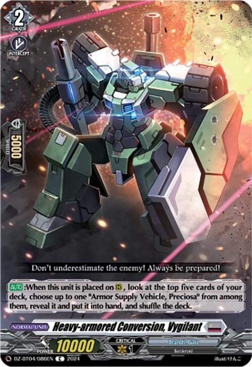 Heavy-armored Conversion, Vygilant (DZ-BT04/086EN) [Destined Showdown]