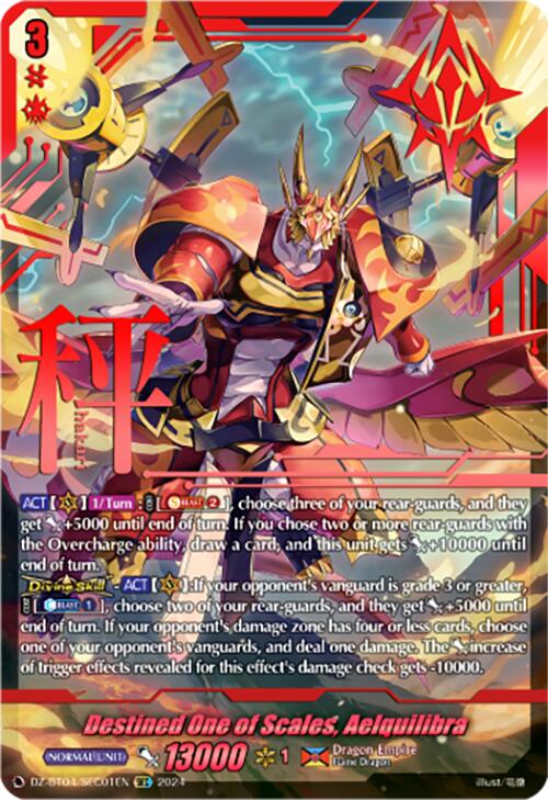 Destined One of Scales, Aelquilibra (DZ-BT04/SEC01EN) [Destined Showdown]