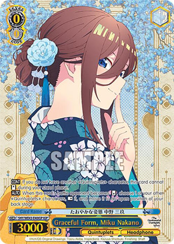 Graceful Form, Miku Nakano (5HY/WE43-E40IGP IGP) [The Quintessential Quintuplets Specials Premium Booster]