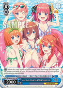 Summer Sparkle, Ichika & Nino & Miku & Yotsuba & Itsuki (5HY/WE43-PE01 PR) [The Quintessential Quintuplets Specials Premium Booster]