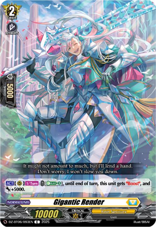 Gigantic Render (DZ-BT06/093EN) [Generation Dragenesis]