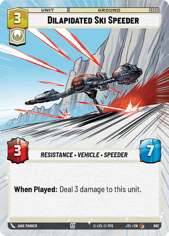 Dilapidated Ski Speeder (982) (Hyperspace Foil) (982) [Jump to Lightspeed]