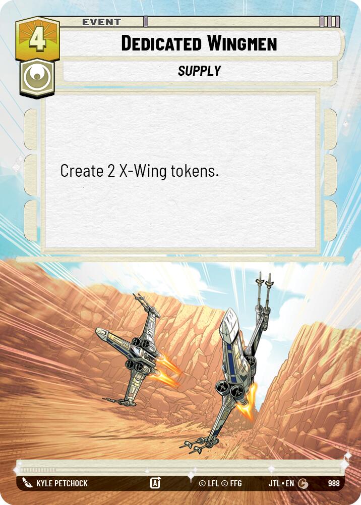 Dedicated Wingmen (988) (Hyperspace Foil) (988) [Jump to Lightspeed]