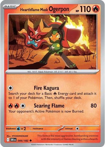 Hearthflame Mask Ogerpon (044/182) [Scarlet & Violet: Destined Rivals]