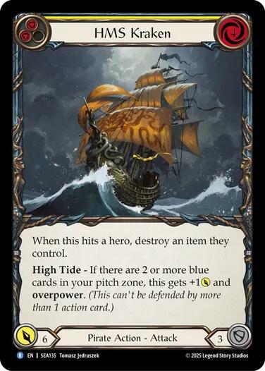 HMS Kraken [SEA135] (High Seas)  Rainbow Foil