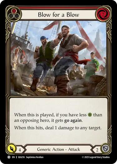 Blow for a Blow [SEA216] (High Seas)  Rainbow Foil