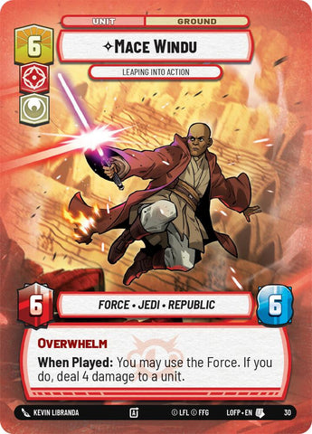 Mace Windu - Leaping into Action (30) (30) [Legends of the Force: Weekly Play]