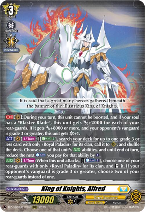 King of Knights, Alfred (RRR) (DZ-SS08/012EN) [Festival Booster 2025]