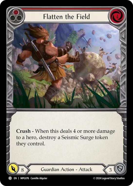 Flatten the Field (Red) [MPG076] (Mastery Pack Guardian)