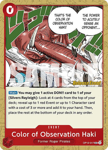 Color of Observation Haki [Legacy of the Master Release Event Cards]