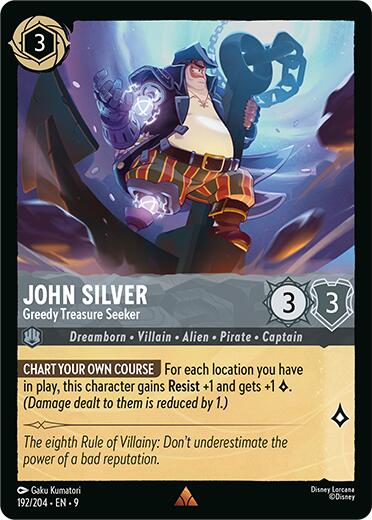 John Silver - Greedy Treasure Seeker (192/204) [Fabled]