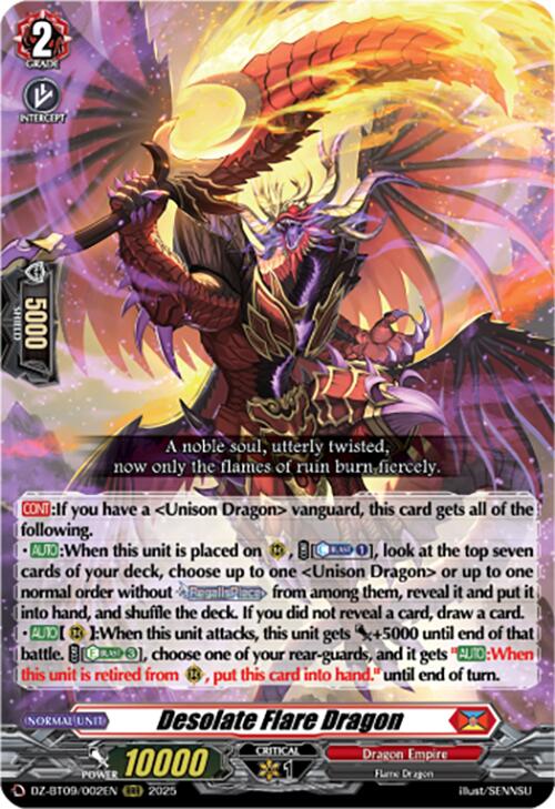 Desolate Flare Dragon (DZ-BT09/002EN) [Super Brave Detonation]