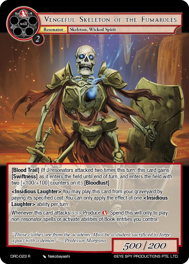 Vengeful Skeleton of the Fumaroles (DRC-023 R) [Descent into the Raven's Catacombs]