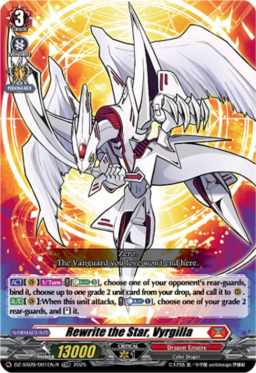 Rewrite the Star, Vyrgilla (TDR) (DZ-SS09/001EN-R) [Zero Tendo Start Deck]