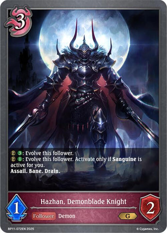 Hazhan, Demonblade Knight (BP11-072EN) [Bullet of Fate]