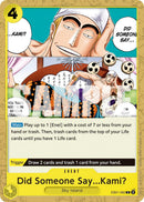 Did Someone Say...Kami? (Reprint) [Premium Booster -The Best- Vol. 2]