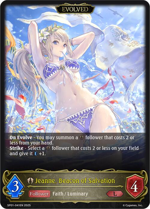 Jeanne, Beacon of Salvation (Evolved) (SP01-041EN) [Seaside Memories]