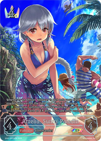 Amelia, Sunny Paladin (SP) (SP01-SP05EN) [Seaside Memories]