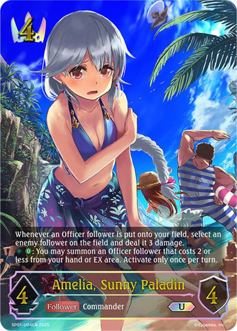 Amelia, Sunny Paladin (U) (SP01-U04EN) [Seaside Memories]
