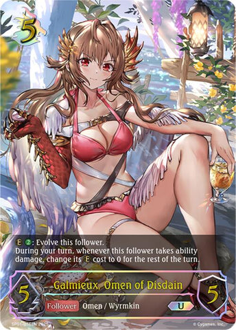 Galmieux, Omen of Disdain (U) (SP01-U16EN) [Seaside Memories]