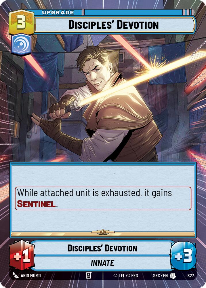 Disciples' Devotion (827) (Hyperspace Foil) (827) [Secrets of Power]