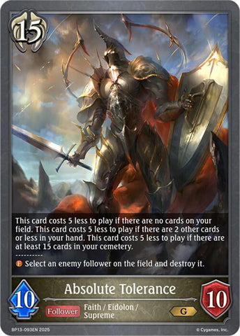 Absolute Tolerance (BP13-093EN) [Dominion of Darkness]