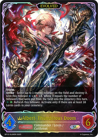 Albert, Thunderous Doom (Evolved) (BP13-SL06EN) [Dominion of Darkness]