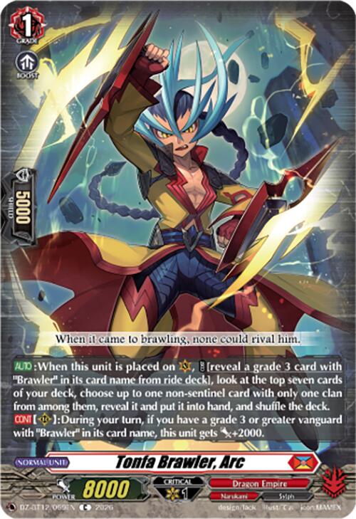 Tonfa Brawler, Arc (DZ-BT12/069EN) [Chasm of Lost Souls]