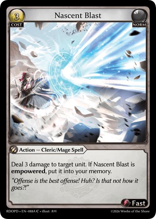 Nascent Blast (088A) [Radiant Origins: Pantheon]