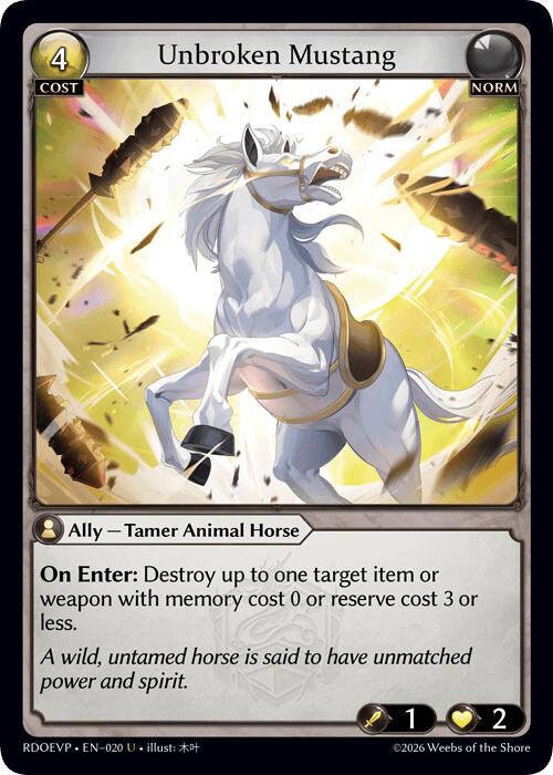 Unbroken Mustang (020) [Radiant Origins Event Pack]