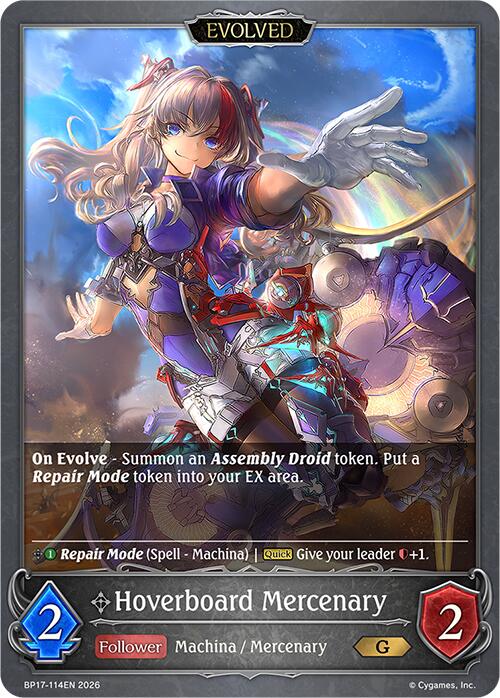 Hoverboard Mercenary (Evolved) (BP17-114EN) [Convergent Destinies]